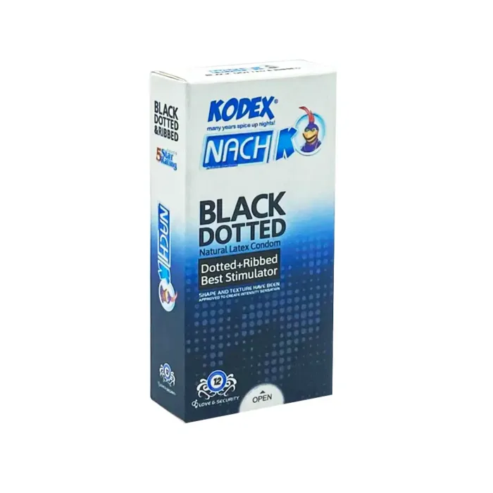 کاندوم کدکس خاردار مدل black doted | الودارو