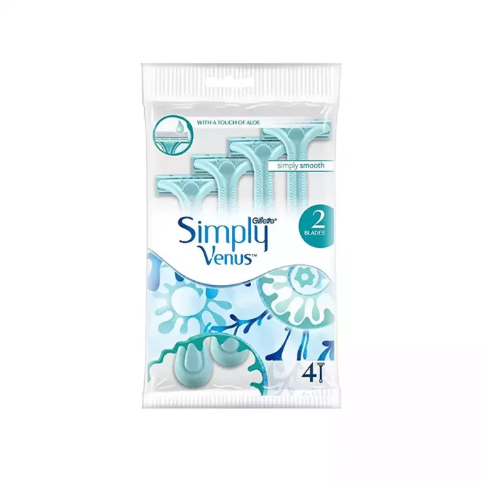 تیغ اصلاح خود تراش ژیلت مدل 2 Simply Venus | الو دارو