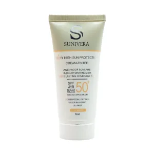 کرم ضد آفتاب رنگی سانیورا SPF50 مناسب پوست مختلط