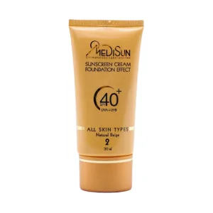 کرم ضد آفتاب رنگی مدیسان spf40 مناسب انواع پوست