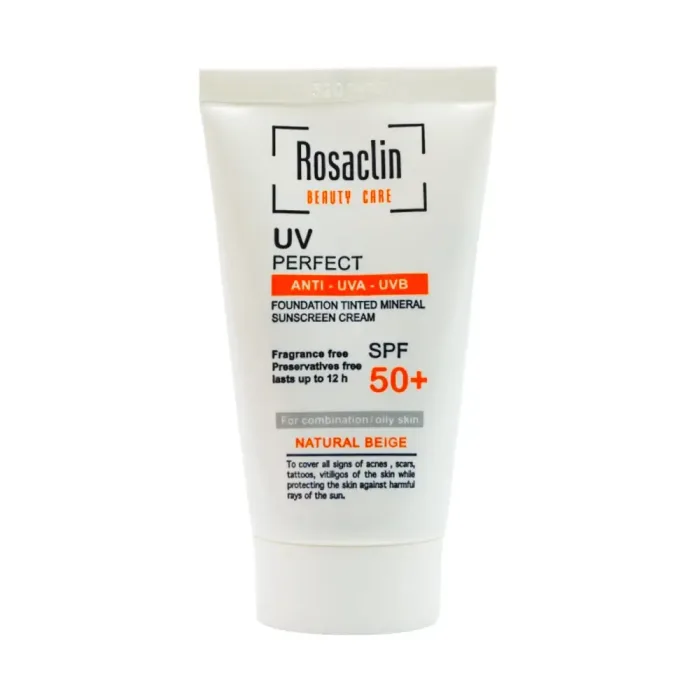 کرم ضد آفتاب رنگی رزاکلین SPF50 مناسب انواع پوست | الو دارو