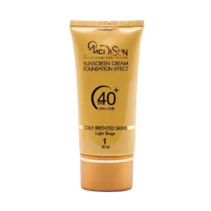 کرم ضد آفتاب رنگی مدیسان spf40 مناسب پوست چرب و حساس