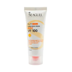 کرم ضد آفتاب بی رنگ سی گل SPF100 برای انواع پوست