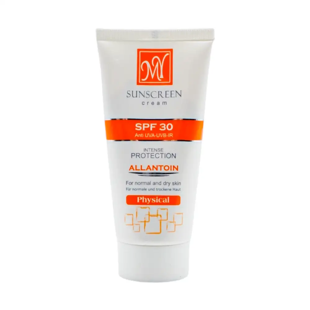 کرم ضد آفتاب بی رنگ مای SPF30 فیزیکال | الو دارو
