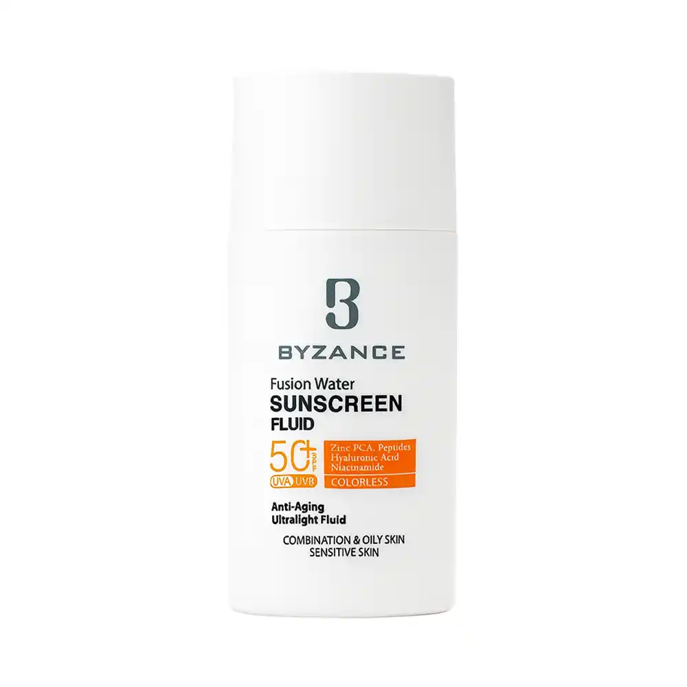 فلوئید ضد آفتاب فیوژن واتر SPF50 بیزانس | الودارو