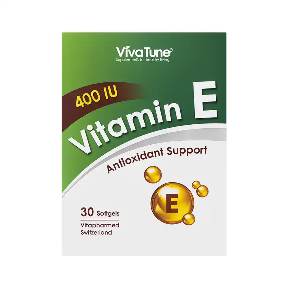 کپسول نرم ژلاتینی ویتامین E 400 ویواتیون | الودارو